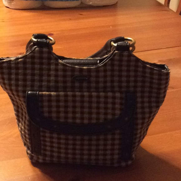 Longaberger Small Purse. Black, Brown and Tan . - Picture 1 of 8